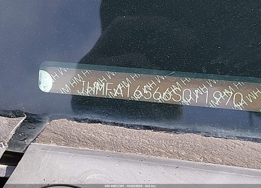 2006 HONDA CIVIC LX VIN: JHMFA16566S011970