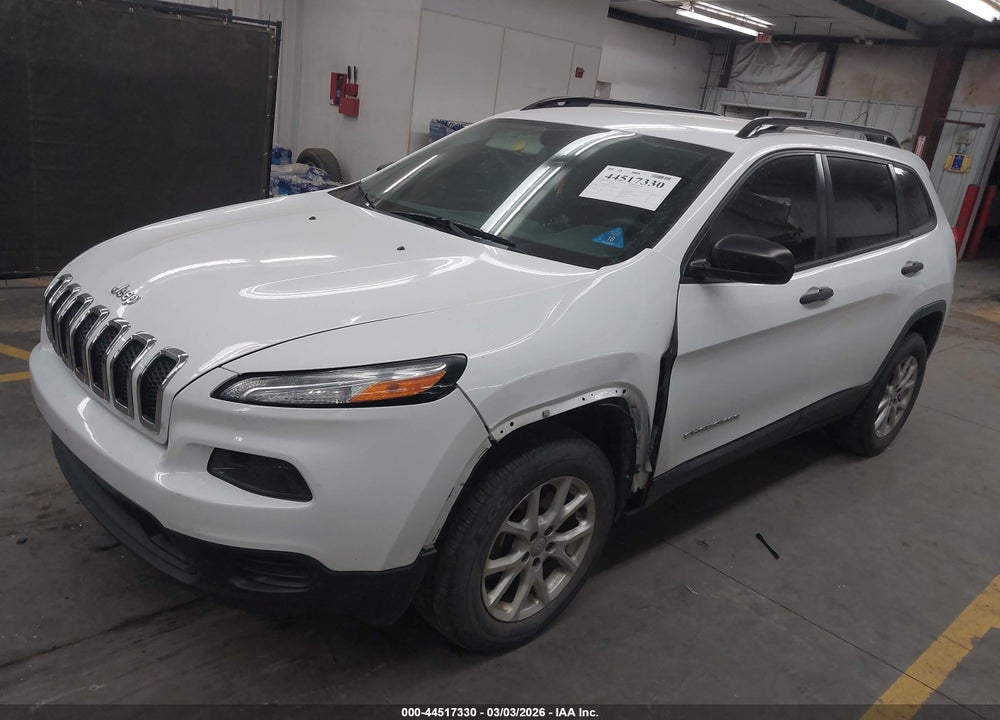 2016 JEEP CHEROKEE SPORT VIN: 1C4PJMAB1GW156333