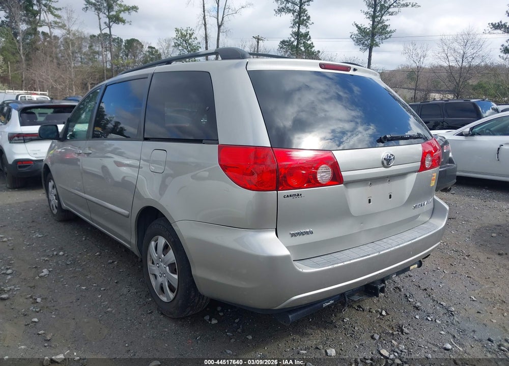 2008 TOYOTA SIENNA LE VIN: 5TDZK23CX8S123252