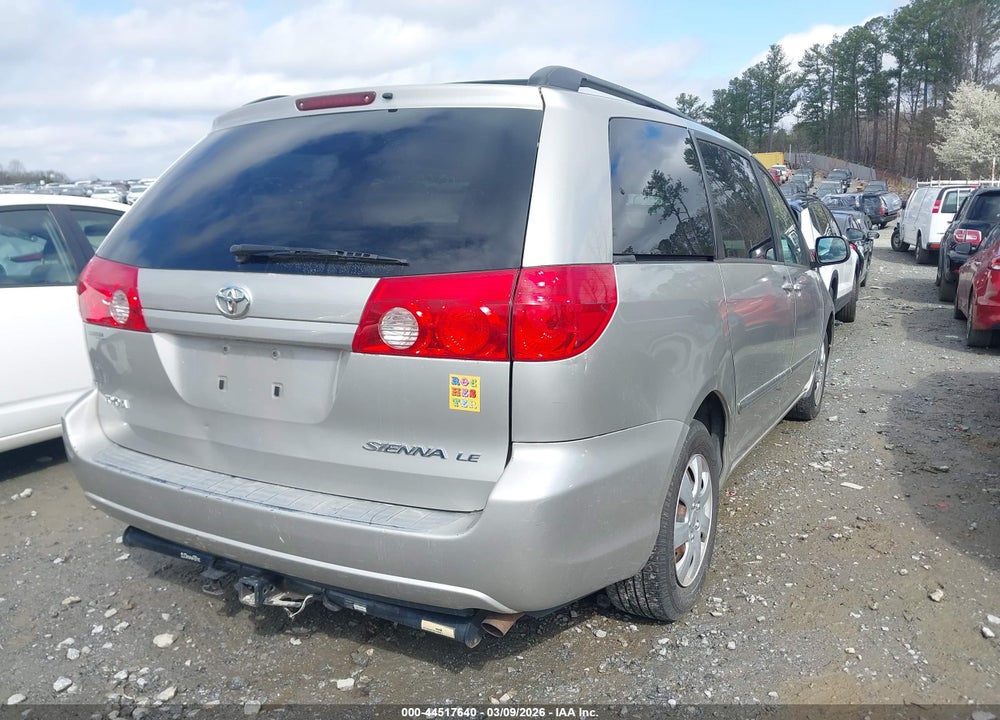 2008 TOYOTA SIENNA LE VIN: 5TDZK23CX8S123252