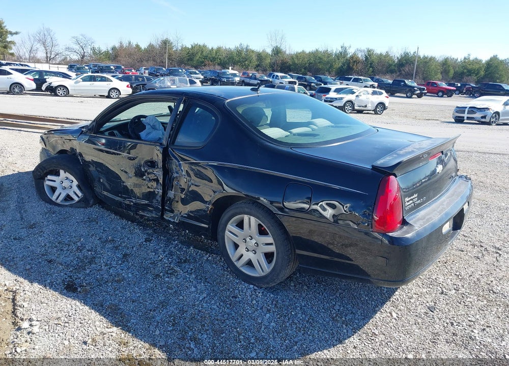 2007 CHEVROLET MONTE CARLO LT VIN: 2G1WK15K579193534