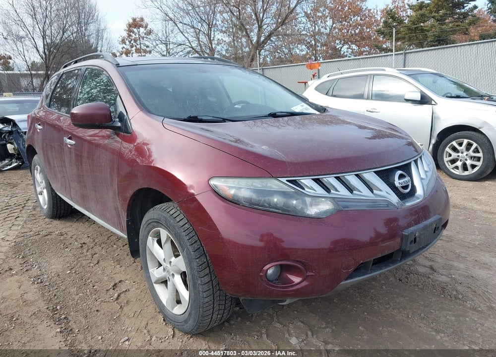 2009 NISSAN MURANO SL VIN: JN8AZ18W99W151913