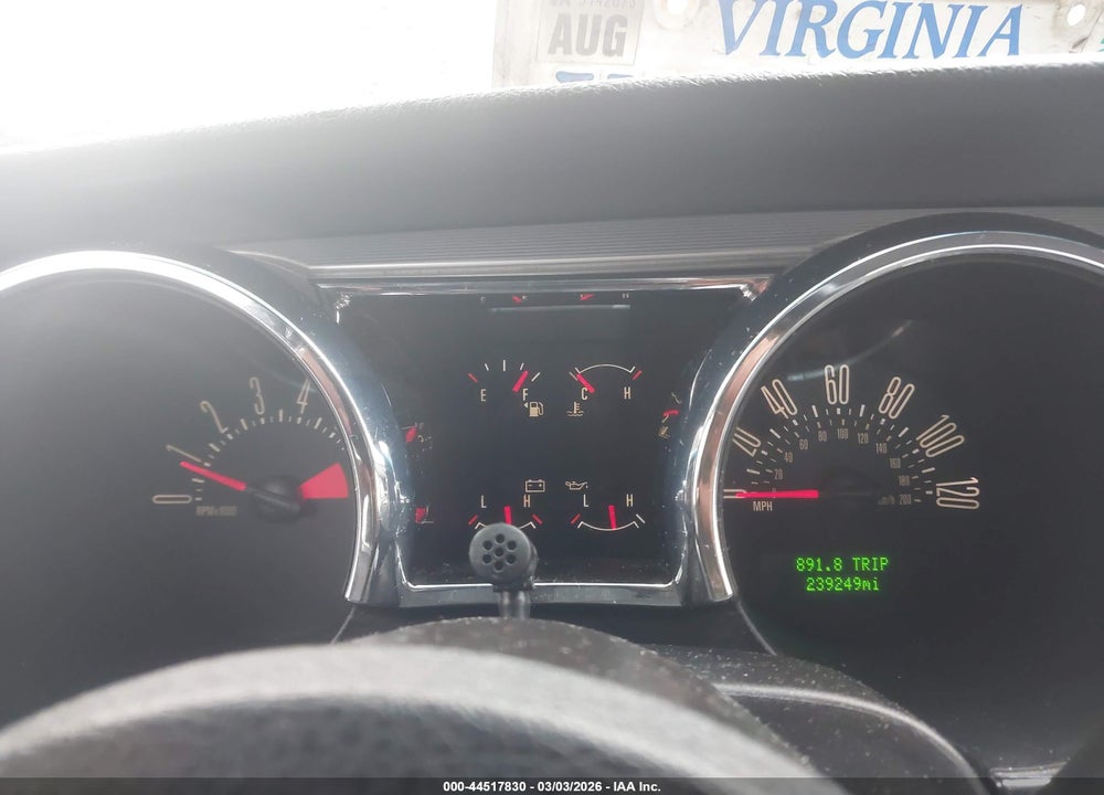 2008 FORD MUSTANG V6 PREMIUM VIN: 1ZVHT80N485133179
