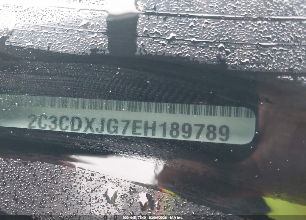 2014 DODGE CHARGER SXT PLUS VIN: 2C3CDXJG7EH189789