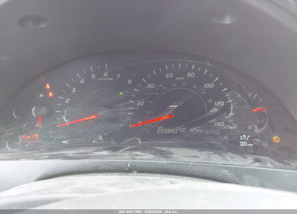 2007 TOYOTA CAMRY LE VIN: 4T1BE46K37U519262