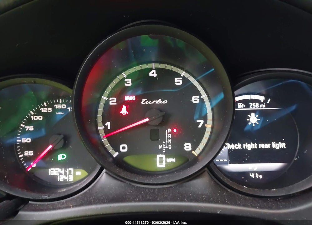 2015 PORSCHE MACAN TURBO VIN: WP1AF2A56FLB47700