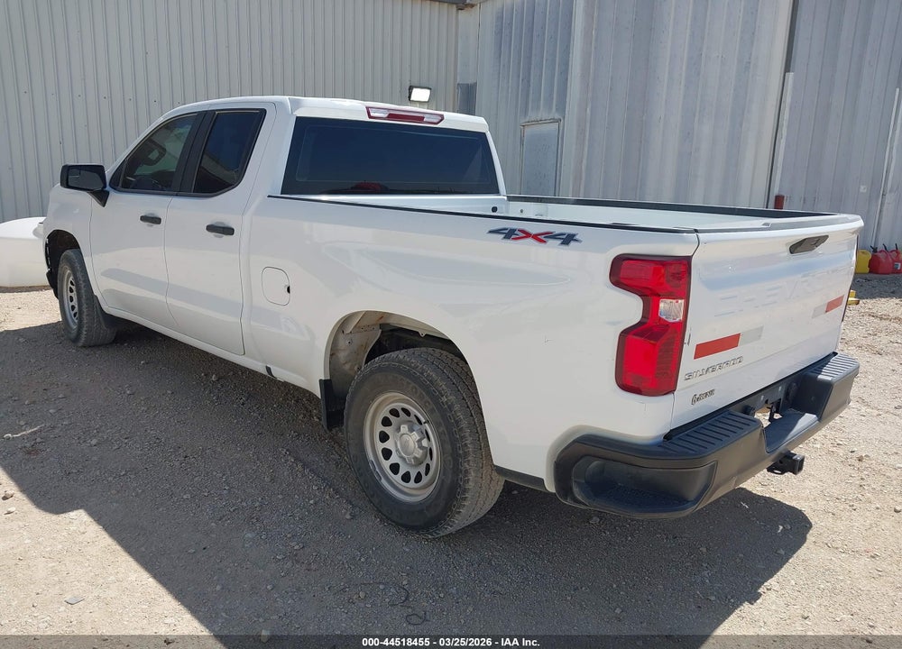2021 CHEVROLET SILVERADO 1500 4WD  STANDARD BED WT VIN: 1GCRYAEFXMZ218676