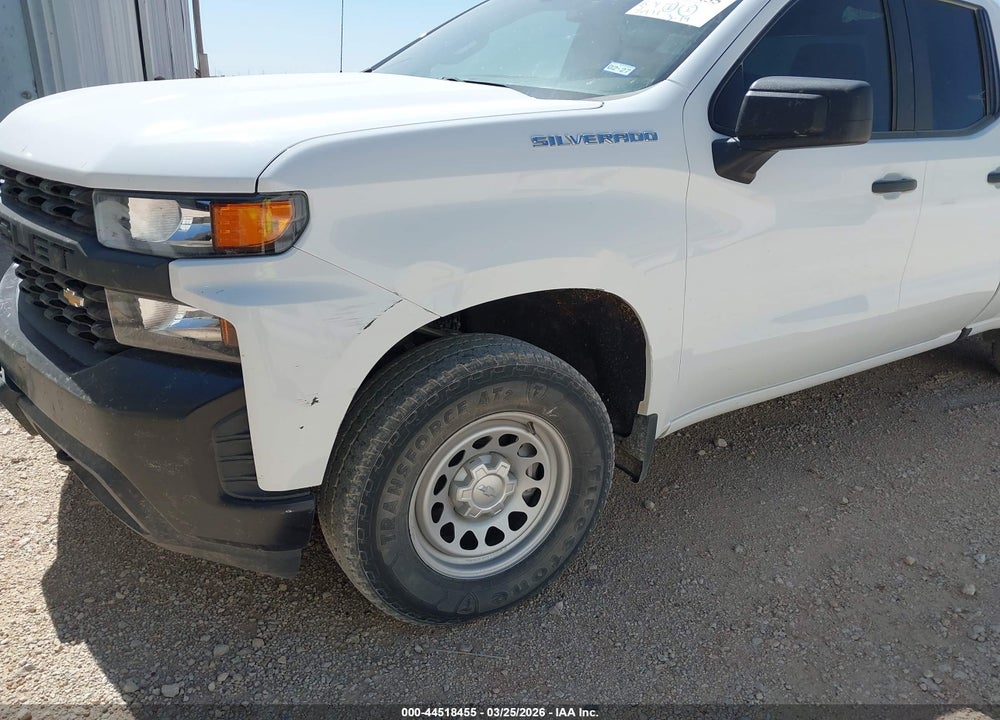 2021 CHEVROLET SILVERADO 1500 4WD  STANDARD BED WT VIN: 1GCRYAEFXMZ218676