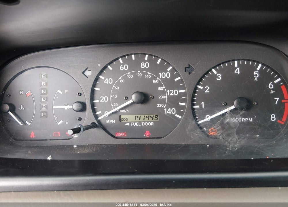 2001 TOYOTA CAMRY LE VIN: 4T1BG22K71U107809