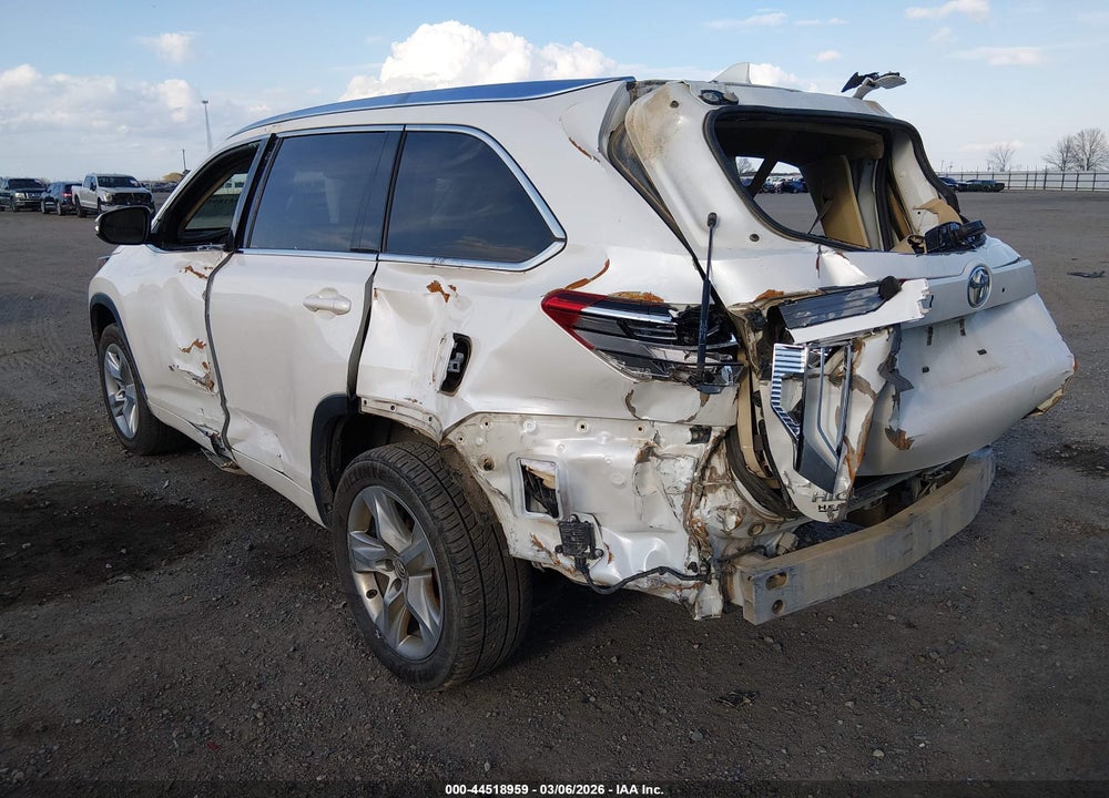 2017 TOYOTA HIGHLANDER LIMITED VIN: 5TDYZRFH3HS232269