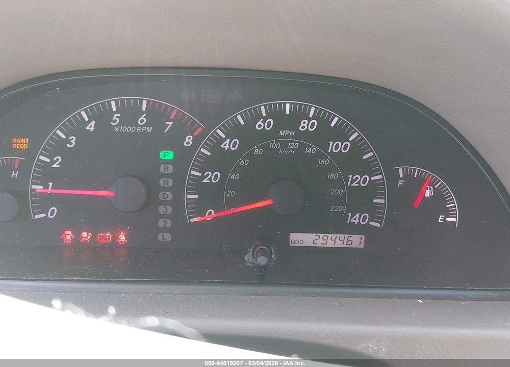 2006 TOYOTA CAMRY LE VIN: JTDBE32K363047895