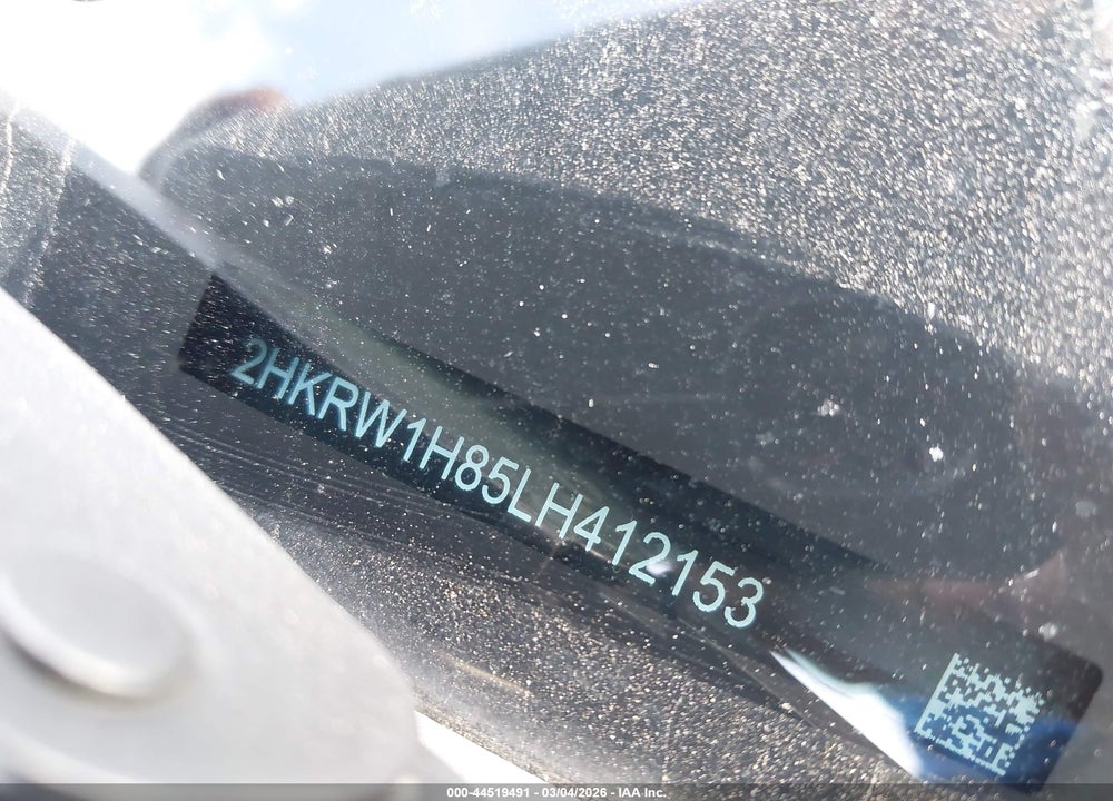 2020 HONDA CR-V 2WD EX-L VIN: 2HKRW1H85LH412153