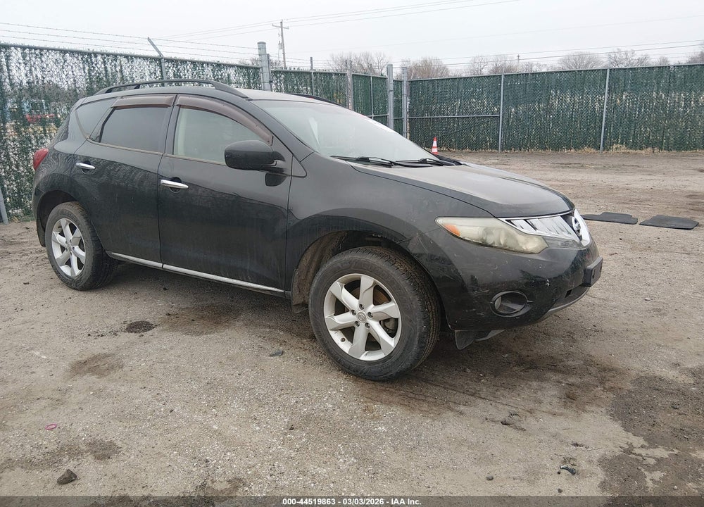 2010 NISSAN MURANO SL VIN: JN8AZ1MW7AW104289