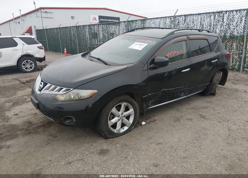 2010 NISSAN MURANO SL VIN: JN8AZ1MW7AW104289