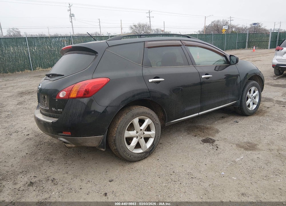 2010 NISSAN MURANO SL VIN: JN8AZ1MW7AW104289