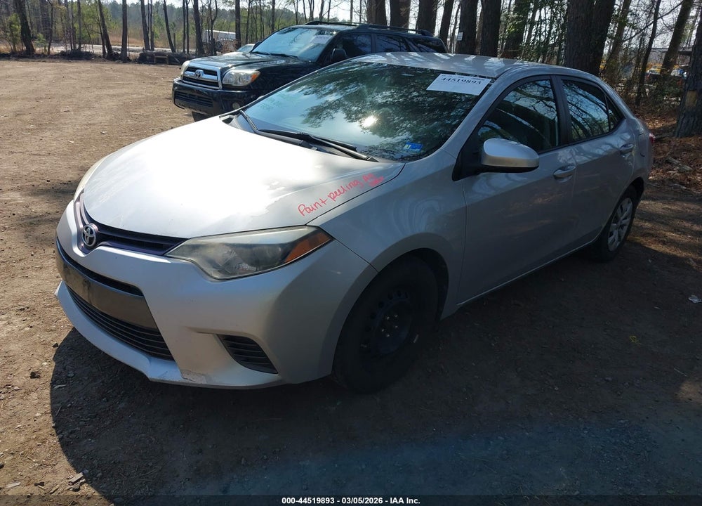 2015 TOYOTA COROLLA LE VIN: 2T1BURHEXFC256307