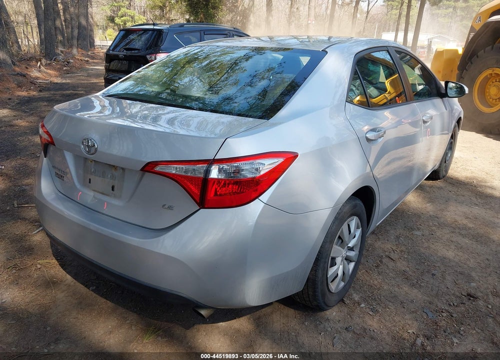 2015 TOYOTA COROLLA LE VIN: 2T1BURHEXFC256307