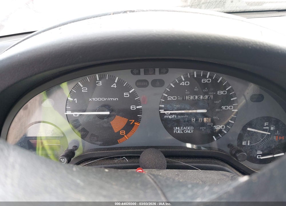 1997 HONDA DEL SOL SI VIN: JHMEH6162VS002864