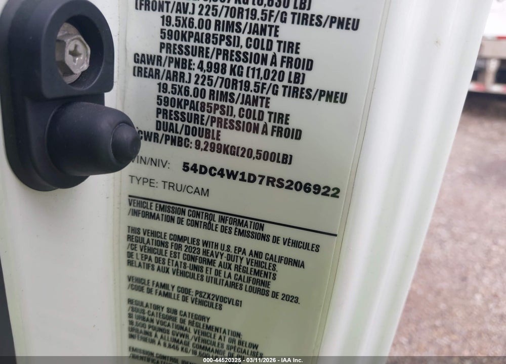 2024 ISUZU NPR HD VIN: 54DC4W1D7RS206922