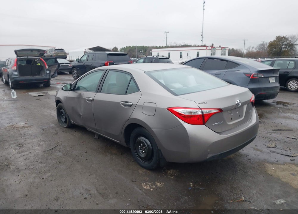2014 TOYOTA COROLLA LE VIN: 2T1BURHE2EC048033