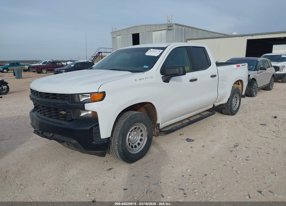 2021 CHEVROLET SILVERADO 1500 4WD  STANDARD BED WT VIN: 1GCRYAEF2MZ216520