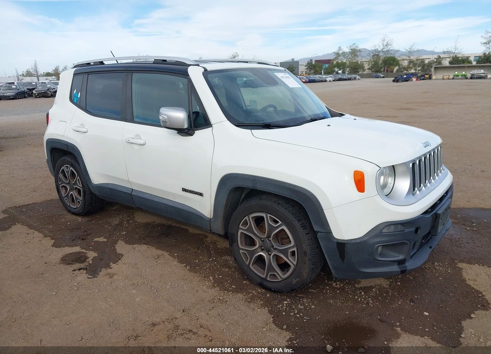 2016 JEEP RENEGADE LIMITED VIN: ZACCJADT8GPC92067