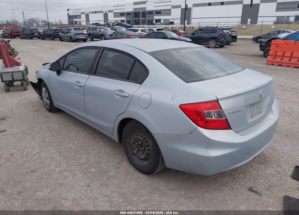 2012 HONDA CIVIC LX VIN: 2HGFB2F57CH513511