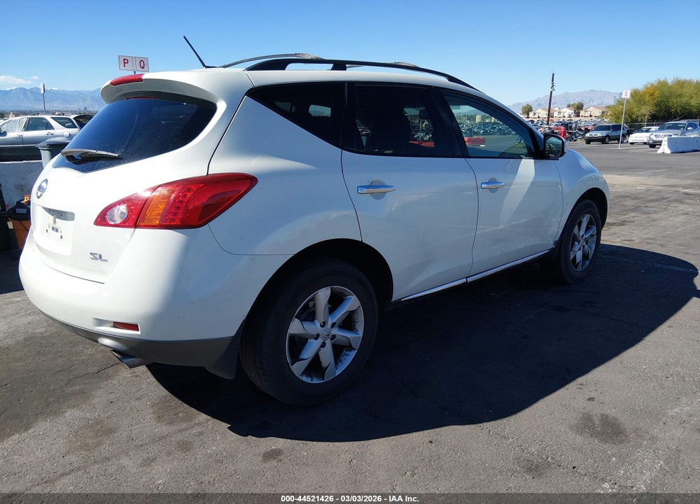 2009 NISSAN MURANO SL VIN: JN8AZ18U79W002141