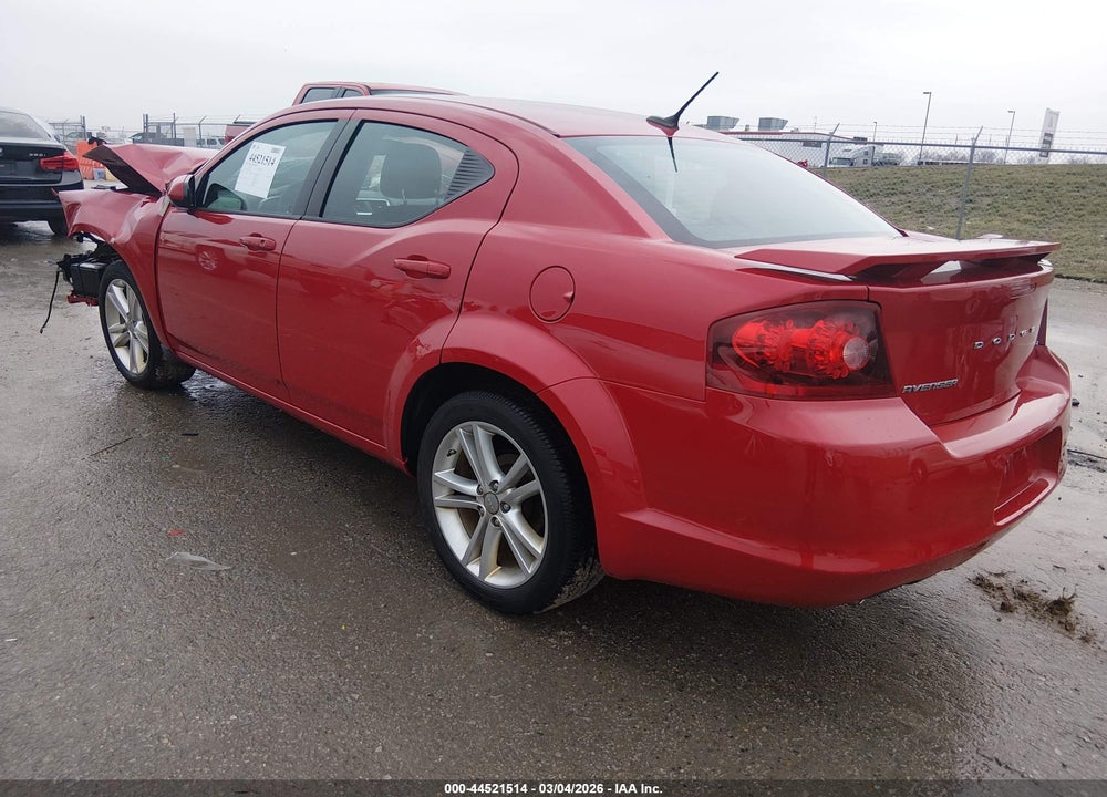 2013 DODGE AVENGER SXT VIN: 1C3CDZCG8DN552826