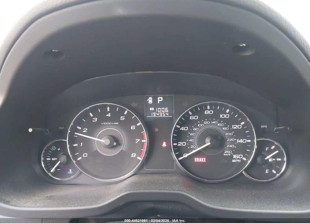 2012 SUBARU OUTBACK 3.6R LIMITED VIN: 4S4BRDKC3C2279803