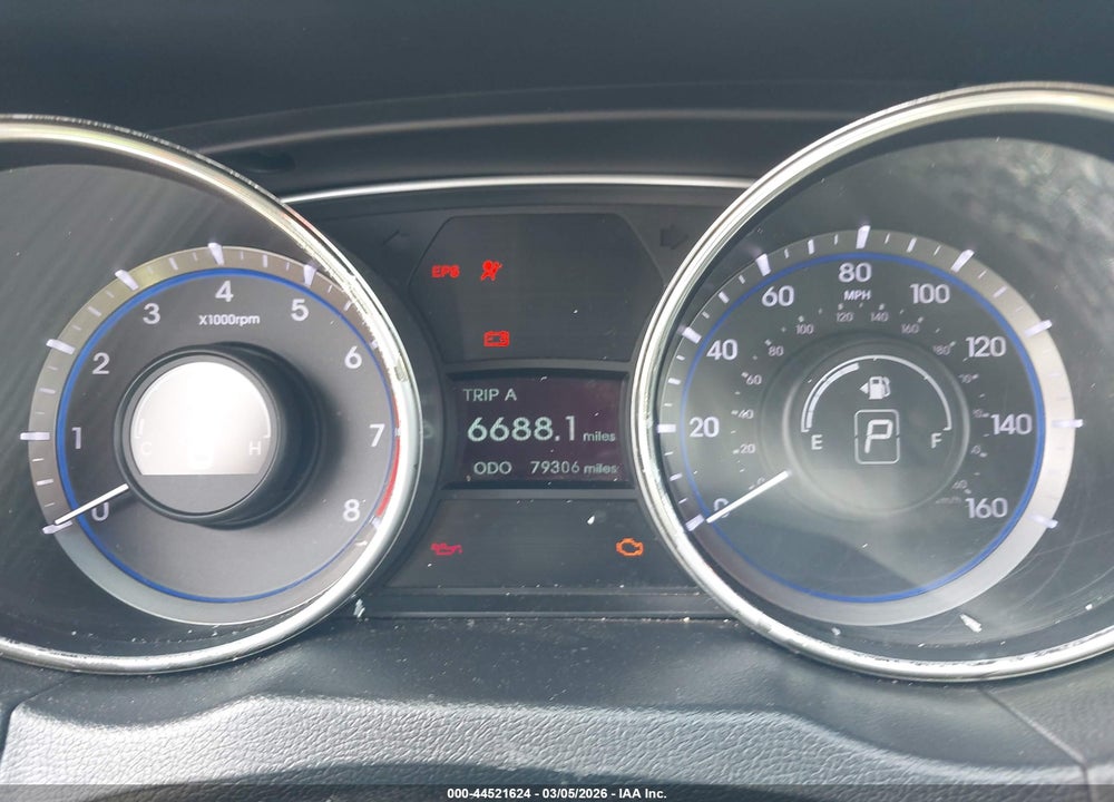 2011 HYUNDAI SONATA GLS VIN: 5NPEB4AC7BH162777