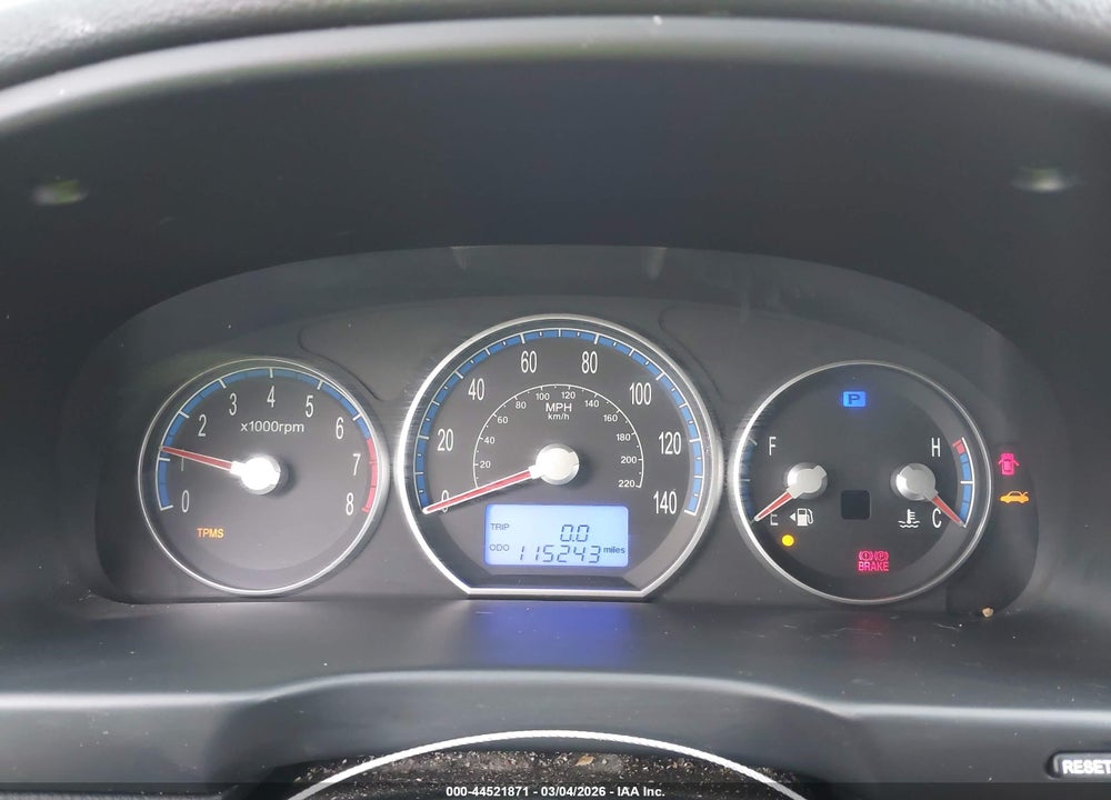 2009 HYUNDAI SANTA FE GLS VIN: 5NMSG13D59H237797
