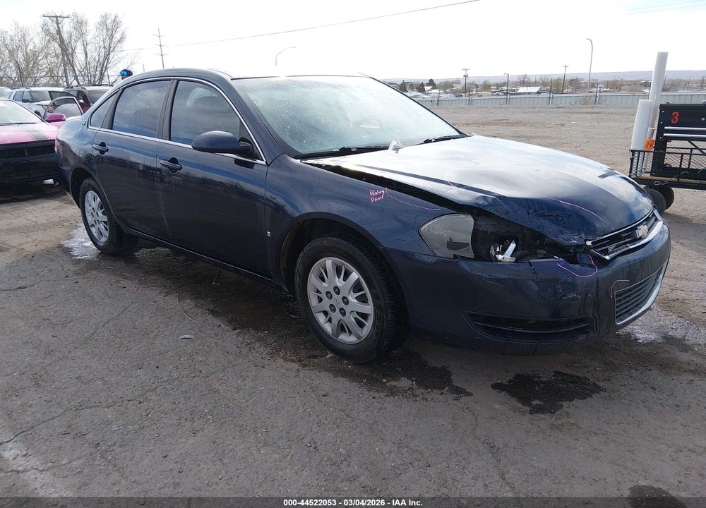 2008 CHEVROLET IMPALA POLICE VIN: 2G1WS553381333421