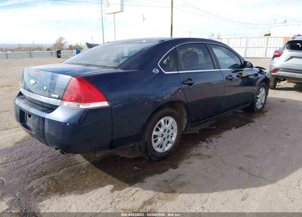 2008 CHEVROLET IMPALA POLICE VIN: 2G1WS553381333421