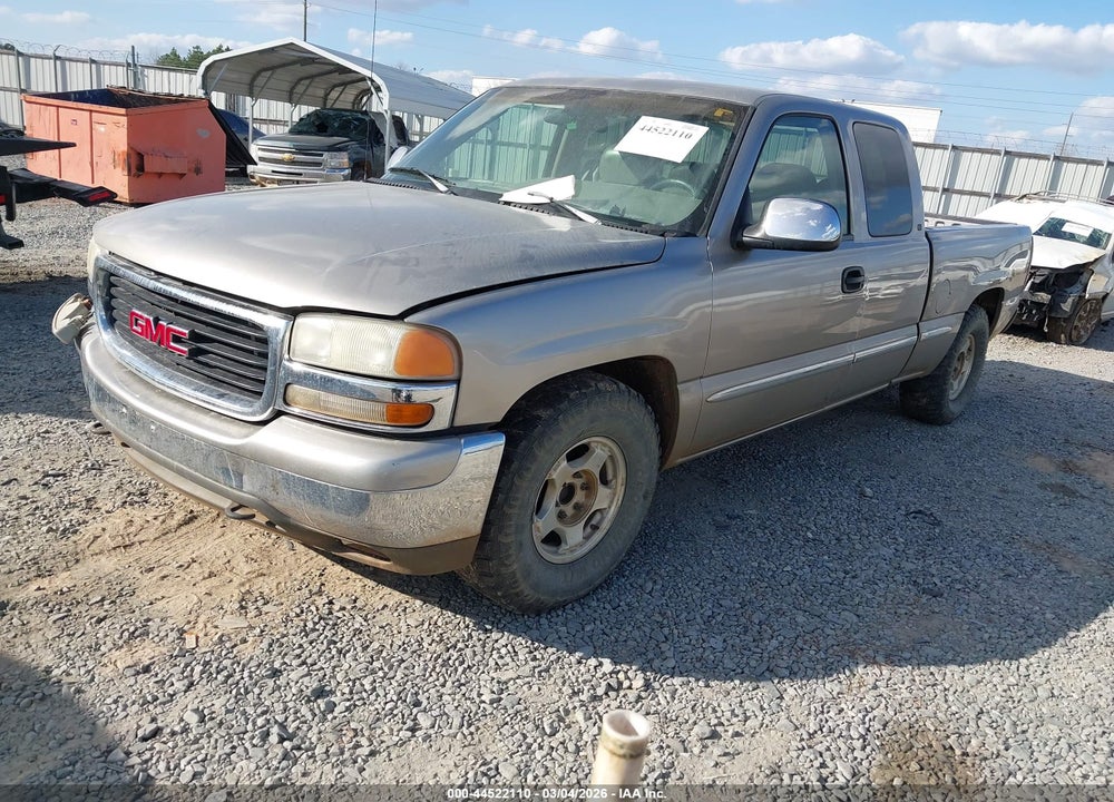 1999 GMC SIERRA 1500 SL VIN: 2GTEC19T8X1554627