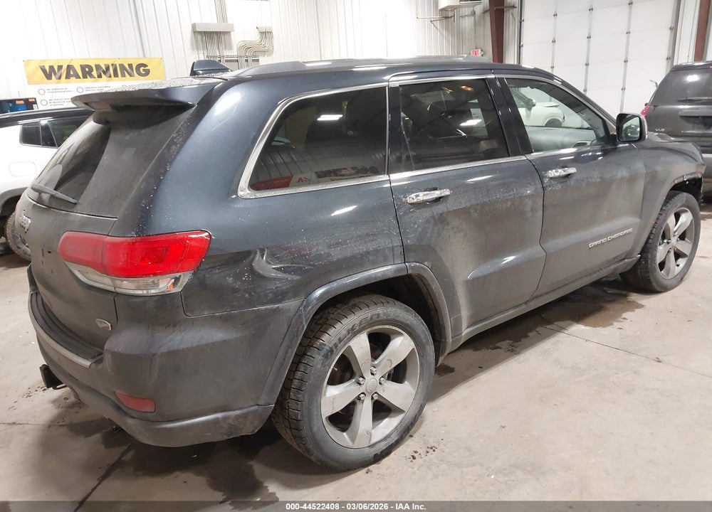2014 JEEP GRAND CHEROKEE OVERLAND VIN: 1C4RJFCG0EC123917
