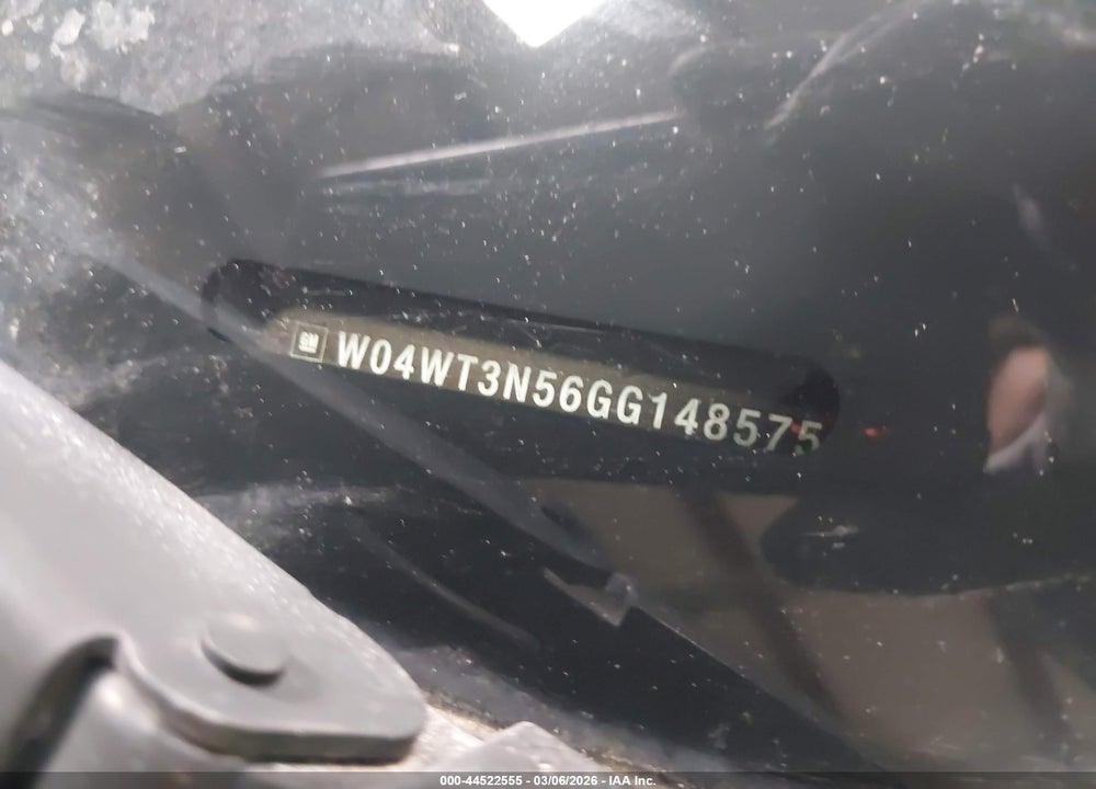 2016 BUICK CASCADA PREMIUM VIN: W04WT3N56GG148575