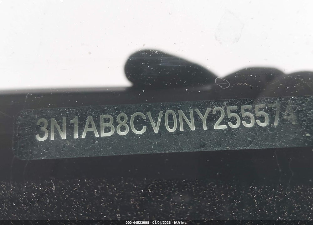 2022 NISSAN SENTRA SV XTRONIC CVT VIN: 3N1AB8CV0NY255574