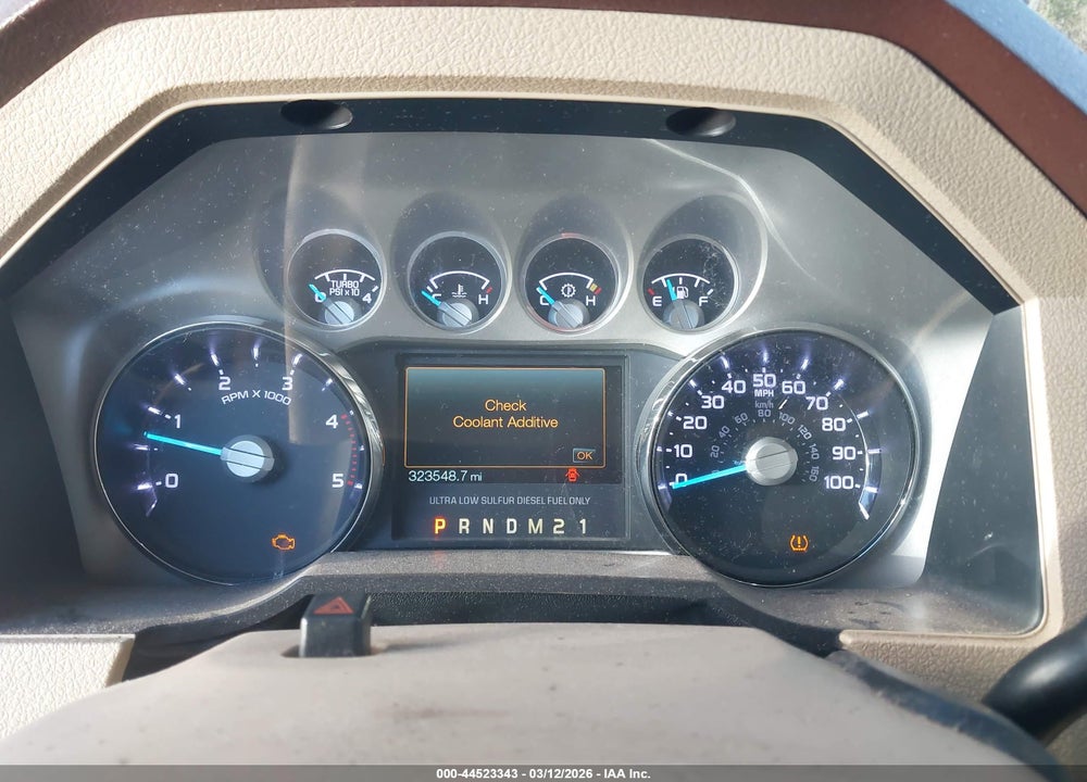 2011 FORD F-250 LARIAT VIN: 1FT7W2BT9BEB49108