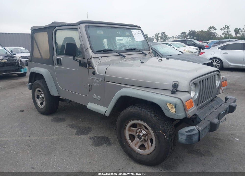 2001 JEEP WRANGLER SPORT VIN: 1J4FA49S61P308392