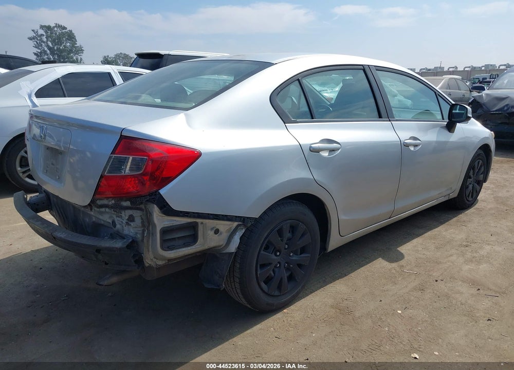 2012 HONDA CIVIC LX VIN: 2HGFB2F52CH606758
