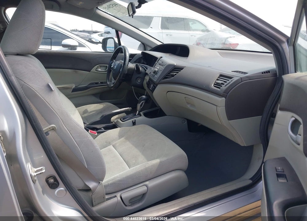 2012 HONDA CIVIC LX VIN: 2HGFB2F52CH606758