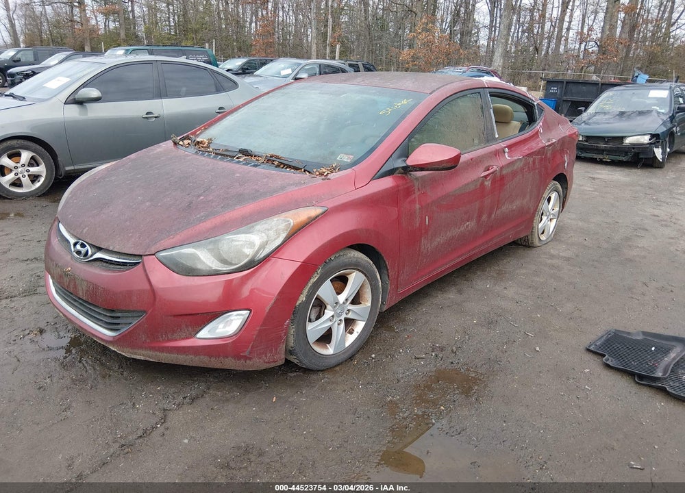 2013 HYUNDAI ELANTRA GLS VIN: 5NPDH4AE8DH232639