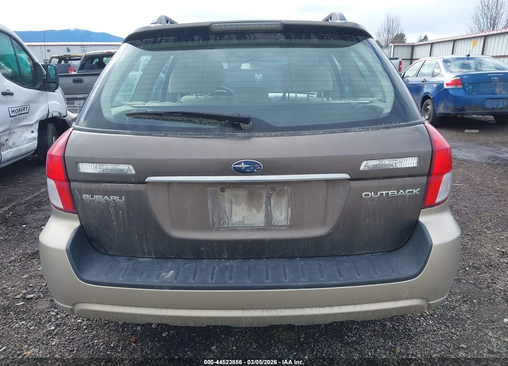 2008 SUBARU OUTBACK VIN: 4S4BP60C587346772