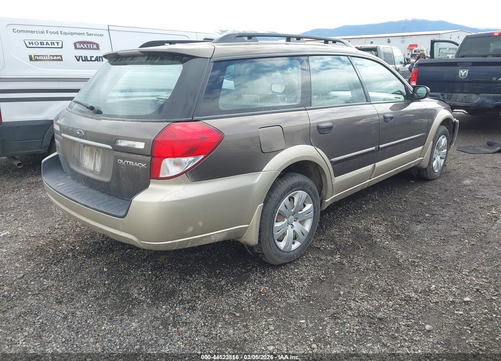 2008 SUBARU OUTBACK VIN: 4S4BP60C587346772