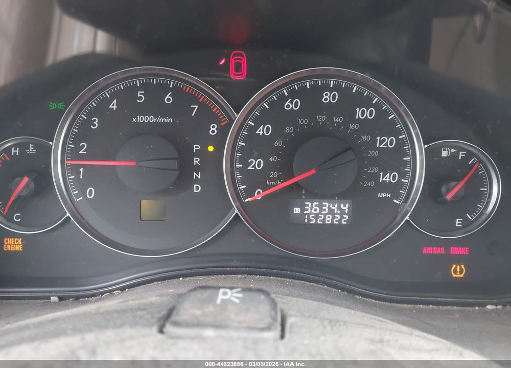 2008 SUBARU OUTBACK VIN: 4S4BP60C587346772