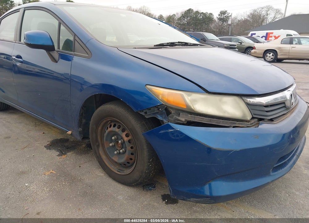 2012 HONDA CIVIC LX VIN: 19XFB2F54CE322638