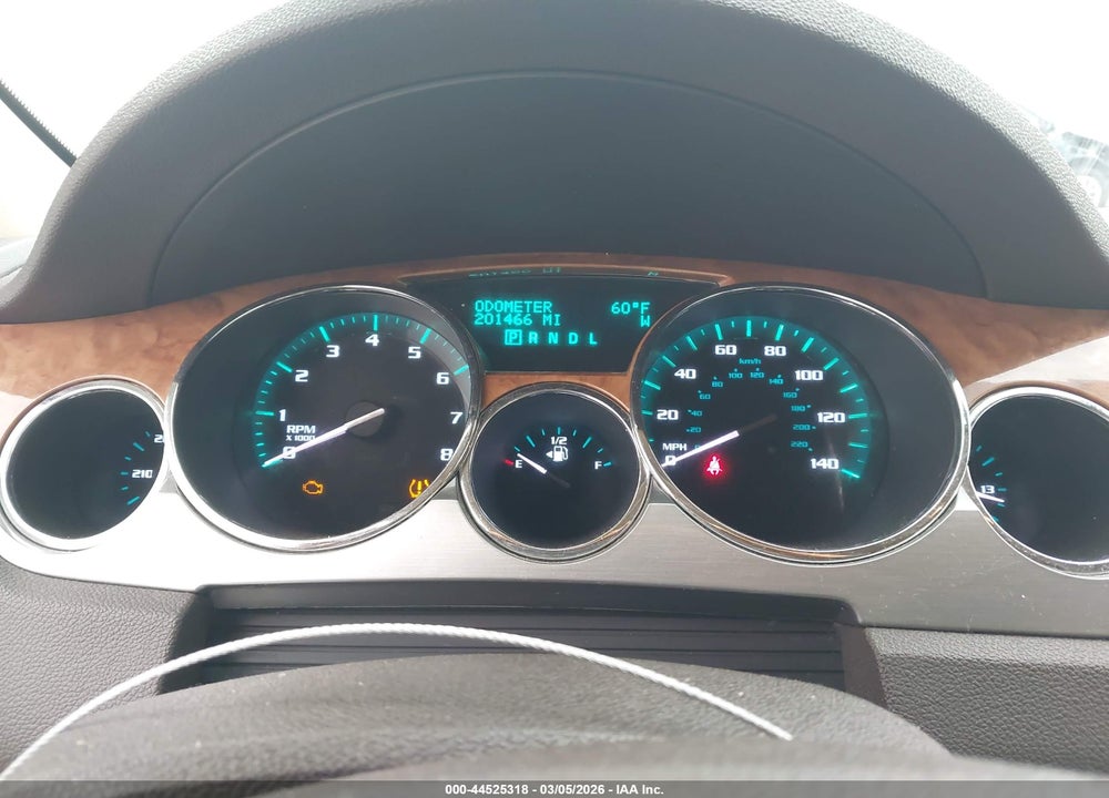 2012 BUICK ENCLAVE LEATHER VIN: 5GAKRCED6CJ236373