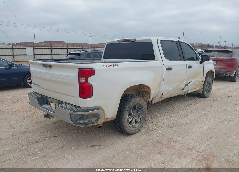 2023 CHEVROLET SILVERADO 1500 4WD  SHORT BED WT VIN: 1GCPDAEK3PZ324407