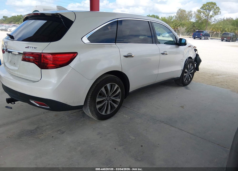 2015 ACURA MDX TECHNOLOGY PACKAGE VIN: 5FRYD3H45FB010662